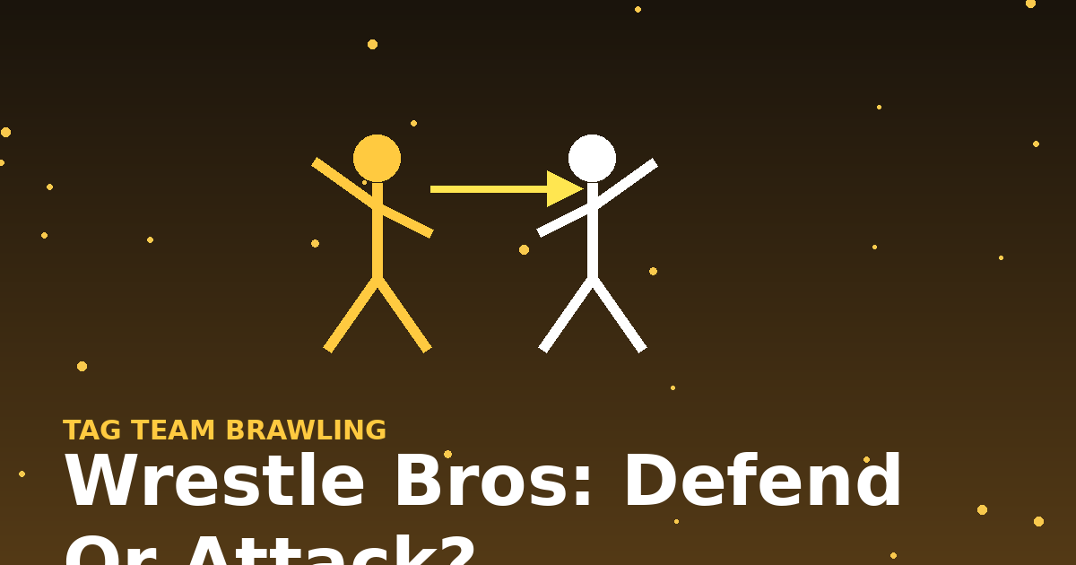 Wrestle Bros: Defend or Attack?